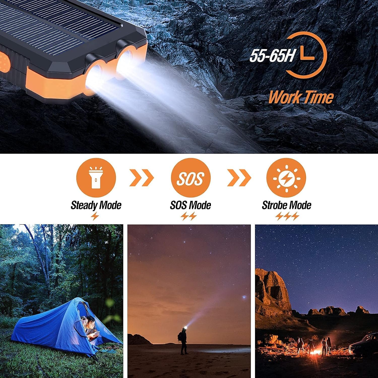 Power Bank 30000 Mah with Solar Power charging - Image 3