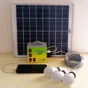Solar Home lighting system with Three 3 Watt LED Bulb, Solar Panel